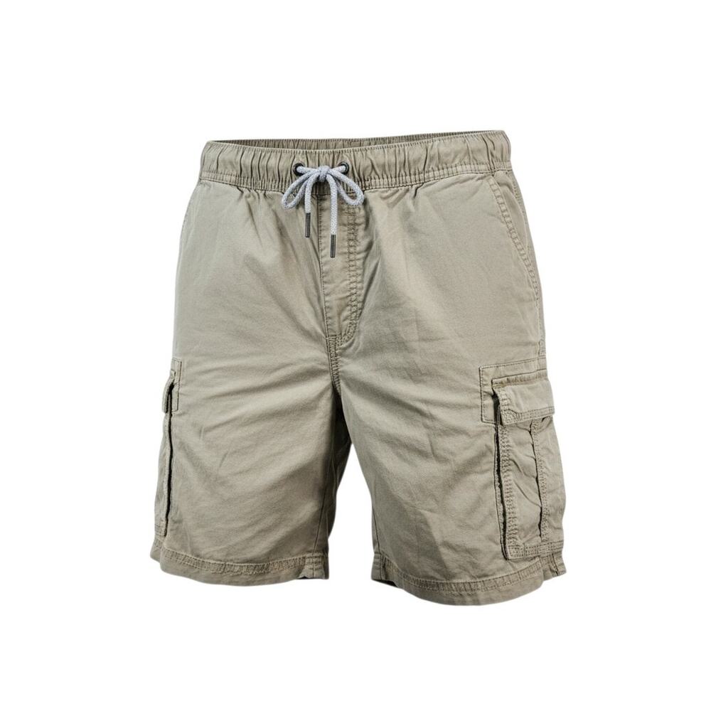 George Men's Cargo Shorts Beige Drawstring Elastic Waist Size M